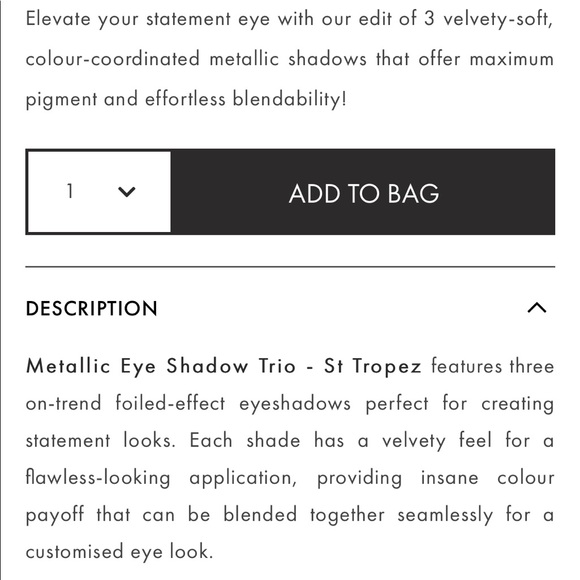 5 for $25-Model Co Metallic Eyeshadow - Picture 5 of 5